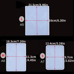 Silicone Molde de Resina Epóxi para Caderno, Artesanato Notebook DIY, Fazer Presentes, A5, A6, A7 - Image 2