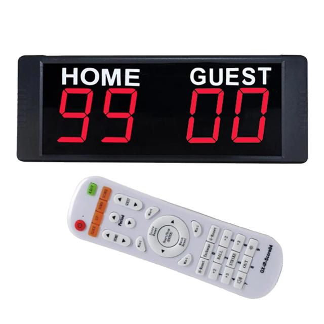 Placar Eletrônico Digital com Controle Remoto e Display LED para Badminton e Basquetebol