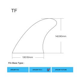 UPSURF-2 Fins Surf Board, 2 aletas, Kee Fin, abas duplas, 2 aleta, Honeycomb Paddleboard, Acessórios de Suring, 2pcs por conjunto - Image 6
