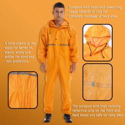 Impermeável para motociclista para homens, macacão de ciclismo, roupas de chuva, macacão de motociclista, terno poncho masculino - Image 2