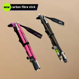 Ultra Light Trekking Pole, Bastão de caminhada dobrável, Pólos dobráveis, Bastões dobráveis, Luxo para homem de escalada, Fibra de carbono - Image 1