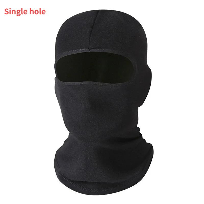 1 pçs lycra motocicleta máscara facial completa das mulheres dos homens wargame ciclismo esqui snowboard vento boné inverno quente pescoço preto bicicleta esportes ao ar livre - Image 1