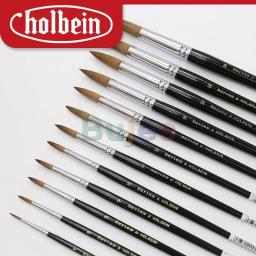 Pincel redondo Holbein série A, crina de cavalo para pintura acrílica, pintura em aquarela, artesanato em tinta guache e pintura detalhada - Image 3