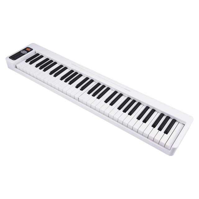 Piano Eletrônico Multifuncional com Display LCD e Teclado Sensível de 61 Teclas