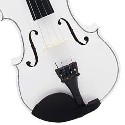 Instrumento de cordas acústicas, violino com estojo e acessórios de arco, adequado para iniciantes e profissionais, branco, 4 ou 4 - Image 6