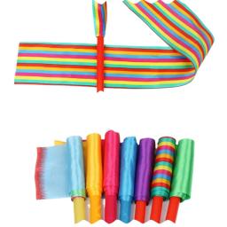 Bastão girando para treinamento de ginástica, fitas coloridas, arte rítmica de dança, balé de ginástica, jogos esportivos ao ar livre, 2m, 4m, 6m - Image 1