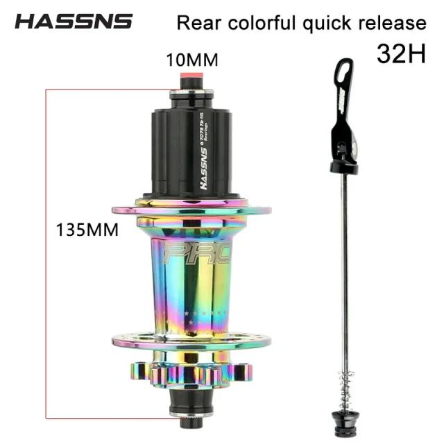 Cubo Traseiro Pro 7 com 4 Rolamentos e 6 Pawls, Ideal para Bicicletas de 7 a 12 Velocidades, 120 Cliques e 32 ou 24 Buracos