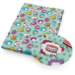 Tecido de algodão puro com ossos dentes impressos para DIY, material de poliéster para saúde enfermeira e médico, patchwork tecido, costura e quilting, bordado - Image 5