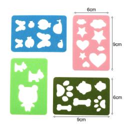 Agulha Felting Moldes para DIY, Soft Felt Template, Stencil Applique, Artesanato Lã, Starter Making Tool, Acessórios de costura, 1 Conjunto - Image 2