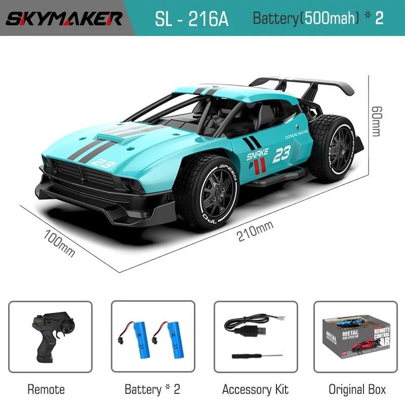 Sulong-Metal RC Carro Brinquedos para Meninos, 1:24, 2.4G, Alta Velocidade, Controle Remoto, Mini Modelo de Escala, Veículo Elétrico, Presente - Image 1
