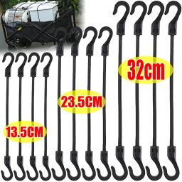 20/1 pçs 32cm cabo bungee extensível com gancho versátil corda de borracha elástica ciclismo bagagem ligação cordas acessórios acampamento - Image 1