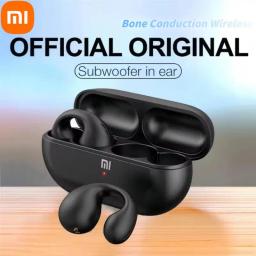 Mijia-Xiaomi Wireless Bone Condução Headset, Cancelamento de Ruído, Clip Ear, Esportes, Jogos, Fone de Ouvido, HD Chamada, Música, Bluetooth 5.3, Novo - Image 1