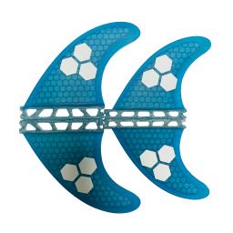 Único Tab Base Quad Fin Set, Aletas de prancha de fibra de vidro, Honeycomb Surf Fin G5 com GX, 4 Pcs Fins - Image 3