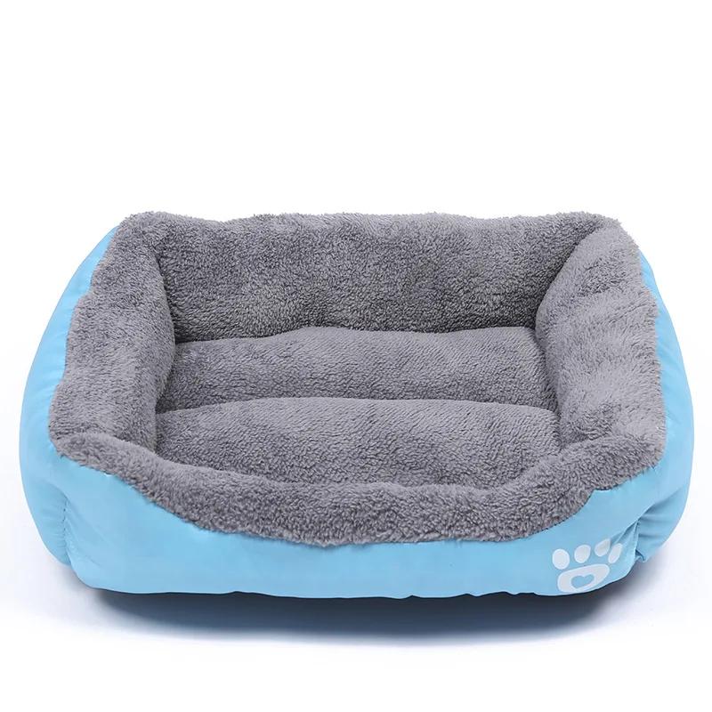 Canil quadrado de pelúcia para pet, tapete lavável gato, colchão impermeável, almofada grande, cães médios e grandes, artigos para animais, verão - Image 1