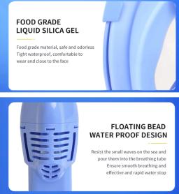 Conjunto de máscara de natação facial para crianças, respirador, anti-nevoeiro, respiração segura, subaquática, mergulho, mergulho, subaquático, crianças, novo - Image 3