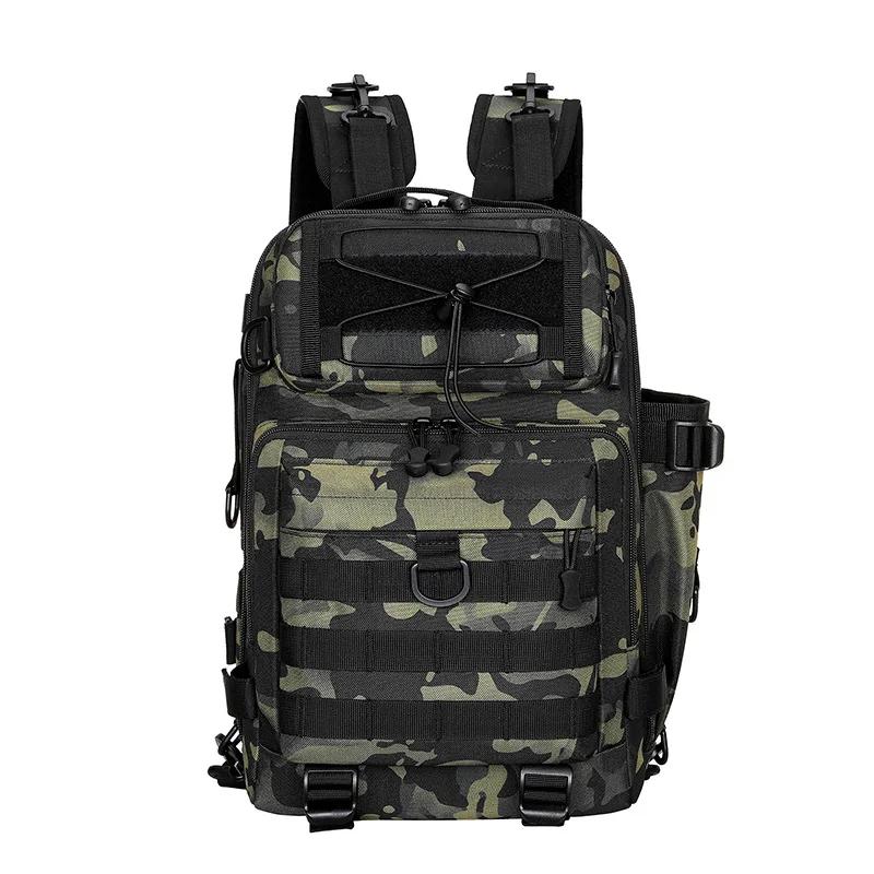 Mochila de assalto tático para homens, bolsa de pesca, molle para exterior, caminhadas, camping, caça mochila, bolsa sling, 20L - Image 1