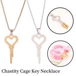 Chastity Cage Key Necklace para Casais, Fits All Jages, Integrated Lock Keychain, Anti Cheating, Sex Toys para Adultos, Brand New Game - Image 1