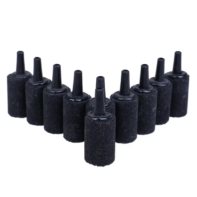 Cilindro Aerador de Bolha para Peixes - Decoração de Tanque com 10 Pedras de Ar para Aquários