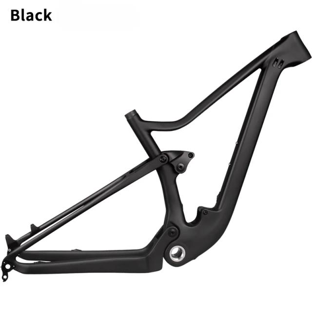 Quadro de Bicicleta Fibra de Carbono T1000 Full Suspension 29" Preto