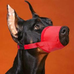 Focinho do cão Respirável Pet Máscara Boca para Small Medium Large Dogs Malha de Nylon Ajustável Anti Barking Puppy Muzzles Dogs Supplies - Image 5