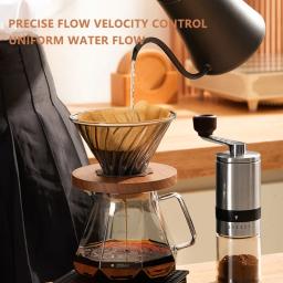 Moedor Manual Moinho Panela De Vidro, Conjunto De Café, Gotejador De Filtro, Chaleira Gooseneck, BaristaSet Especializado, Acessórios De Café - Image 2