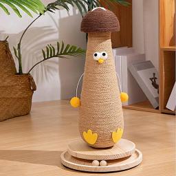 Sisal Coçar Post com Cogumelo para Gatos, Móveis de Proteção, Áreas de Comichão, Cat Tree, Toy Acessórios, Pet Products - Image 1