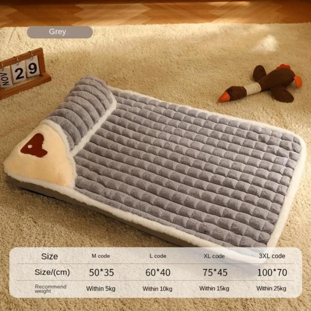 Sofá-cama ortopédico impermeável para cães médios e grandes com travesseiro removível