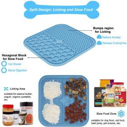 Tapete de silicone para pet, prato Slow Food para cachorro, distração de banho, alimentação itinerante, tudo para cães, escolha - Image 3