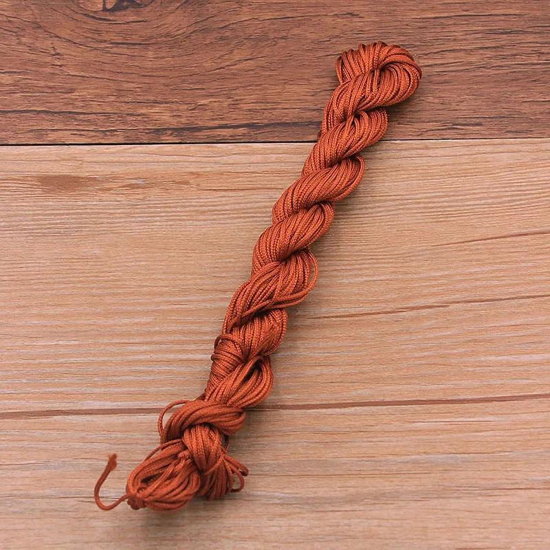 Nylon Cord Thread para DIY Jóias, nó chinês, macramé, rattail, colar, pulseira, acessórios têxteis para o lar, 25 cores, 2pcs por lote - Image 1
