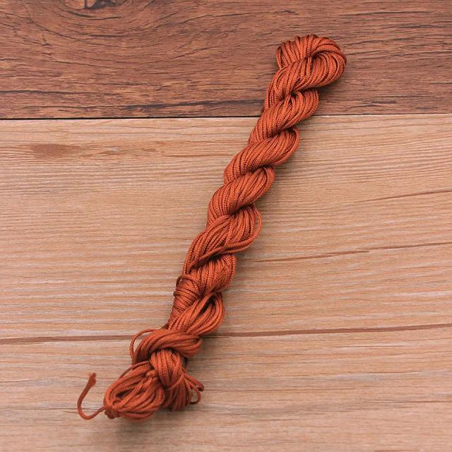 Nylon Cord Thread para Criação de Jóias: Nó Chinês, Macramé e Rattail em 25 Cores - 2 Peças por Lote