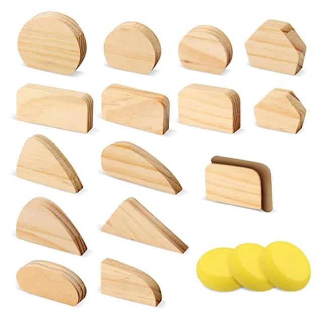 Kit de 14 Peças de Ferramentas Cerâmicas para Iniciantes - Moldes e Canecas em Argila