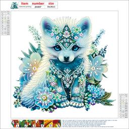 Crystal Rhinestone Painting Set, Fox Set para adulto iniciante, pintura DIY de alguma forma especial, presente de festa, 11.8x11.8 ", 30x30cm - Image 2