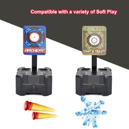 Tiro automático do alvo do retorno para brinquedos do Nerf, grânulos do gel, peças do brinquedo da arma, elevada precisão, pontuando a prática - Image 1