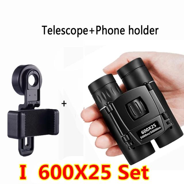 Binóculos Telescópio Dobráveis 900x25 HD com Alcance de 5000m a 50000m - Mini Bak4 FMC Óptico para Caça e Acampamento ao Ar Livre