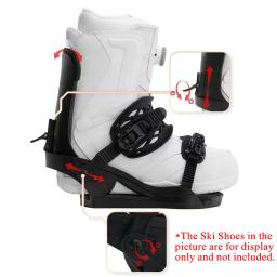 Fixações de snowboard 3D totalmente ajustável encadernação enrolada com absorção de choque e base confortável - Image 5