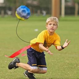 Bola de rebote com alça para crianças, bolas de retorno com alça, bola esportiva para crianças, jogador único, diversão - Image 4