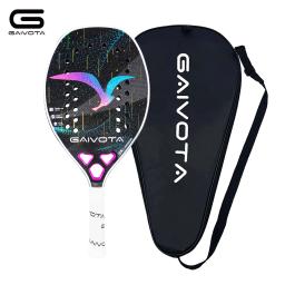 GAIVOTA 2025 Raquete de tênis de praia de fibra de carbono 3K vermelha adequada para atletas profissionais júnior para idosos + mochila - Image 2
