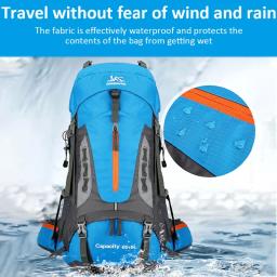 70l grande mochila de acampamento saco de viagem dos homens escalada mochila caminhadas pacote de armazenamento ao ar livre montanhismo esportes sacos ombro - Image 3
