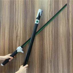 106cm jogo katana arma 1:1 cosplay espada fantasma mal ninja conjunto faca verde preto bainha role play modelo prop espada de segurança plutônio para - Image 5