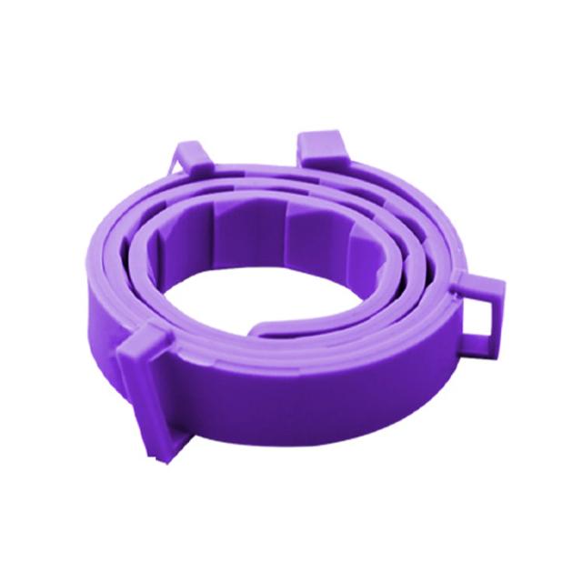 Coleira de silicone ajustável para cães e gatos com repelente antimosquitos e proteção de 8 meses