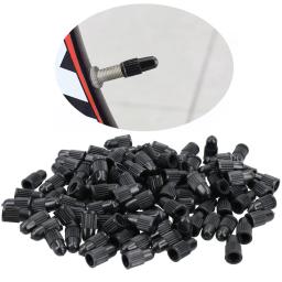 Presta preto válvula tampas, plástico bicicleta poeira pneu, bicicleta Presta, francês válvula tronco tampa para bicicletas de estrada MTB montanha, 10pcs por conjunto - Image 2