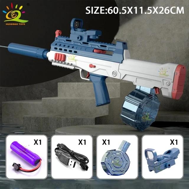 Arma de armazenamento elétrica automática para criança, jogo de tiro portátil verão ao ar livre, brinquedos de praia Fight Fantasy, QBZ95 - Image 1