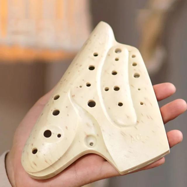 Flauta Ocarina Tripla com Acessórios - Ideal para Iniciantes em C Key, Instrumento Musical Profissional e Presente de Luxo