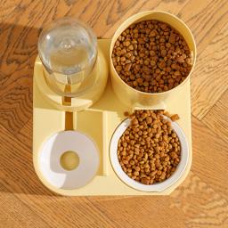 Alimentador automático Pet e dispensador de água conjunto com Bell, 3 em 1, adequado para cães e gatos, Pet Shop - Image 4