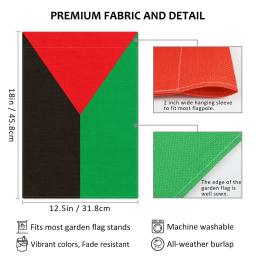 Bandeira do jardim de Martinica de PTEROSAUR, bandeira da frente nacional para a libertação de Martinica, decoração exterior interna de 12.5x18 polegadas - Image 3