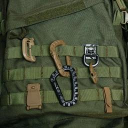 5 pçs ao ar livre leve médio caminhadas dag externo plástico aço pendurado rápido com bloqueio chaveiro d - Image 5