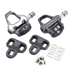 RACEWORK-Pedais De Bicicleta De Fibra De Carbono Com Rolamentos, Sistema De Bloqueio, Peças De Ciclismo Ultra Leves, LOOKKeo, SPD - Image 2