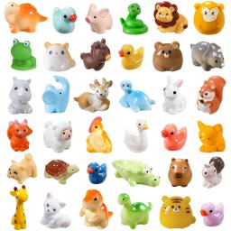 Mini Resina Figuras Animais, Miniatura Minúsculo, Pequenas Figuras Animais, Micro Jardim De Fadas, Acessórios de Paisagem, 36 Estilos, 36 Unidades - Image 1