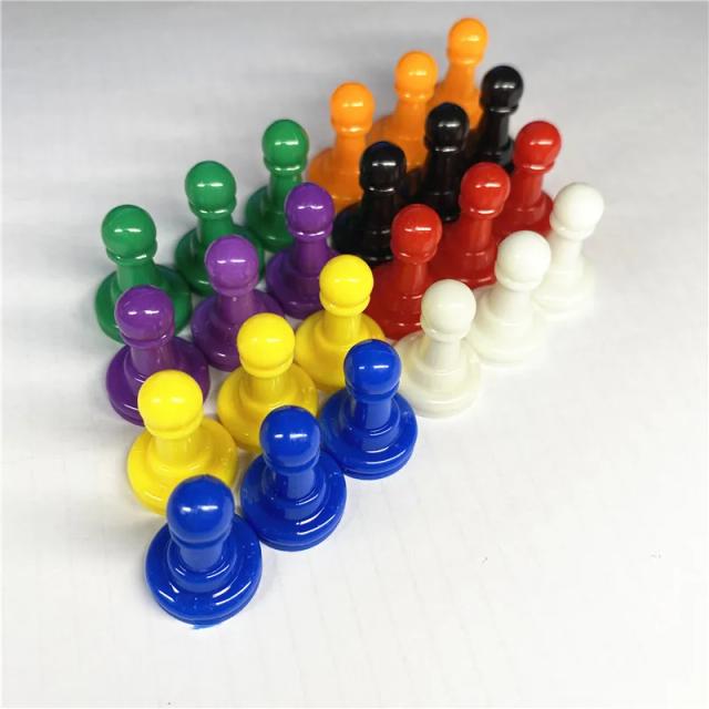 Conjunto de 32 Peças Coloridas para Jogos de Tabuleiro - Marcadores e Componentes para Artesanato e Entretenimento