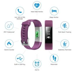 Pulseira esportiva inteligente para homens e mulheres, pedômetro, freqüência cardíaca, pressão arterial, rastreador de fitness, smartwatch bluetooth, novo, 2022 - Image 4